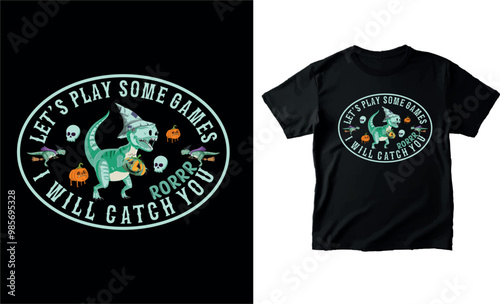 Halloween vector type t shirt design