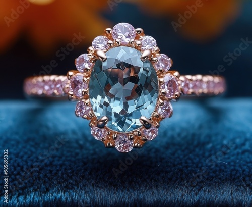 Aquamarine Ring.