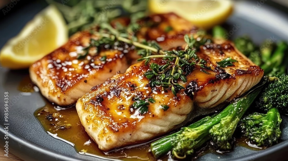 grilled salmon steak grilled salmon steak