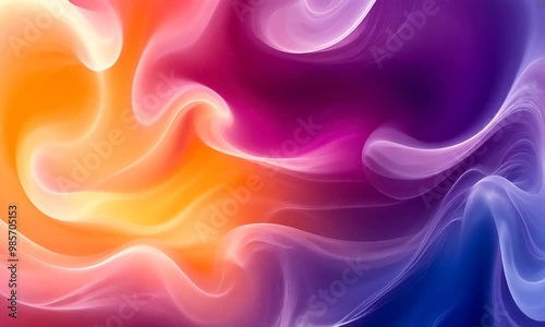 Wallpaper Mural Abstract animation color moke waves background Torontodigital.ca