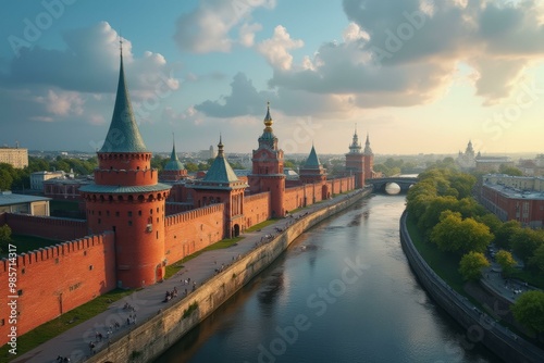 Historic Kazan With Aerial Views Of The Kremlin And River