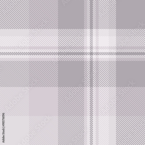 Gray tartan plaid fabric seamless pattern of check background tartan with a textile fabric plaid texture. Tartan Scotland seamless plaid pattern vector. Retro background fabric.