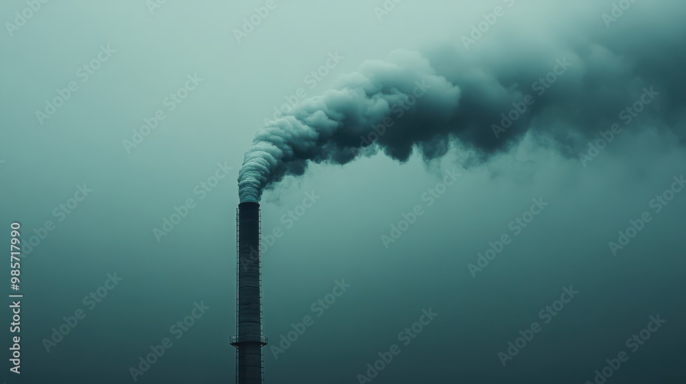 Industrial Smoke Stack Pollution in the Sky Industrial Smoke Stack Pollution in the Sky