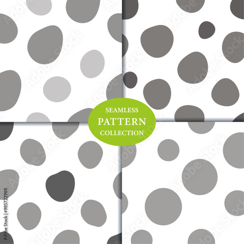 Abstract grey spots texture Seamless Pattern Background