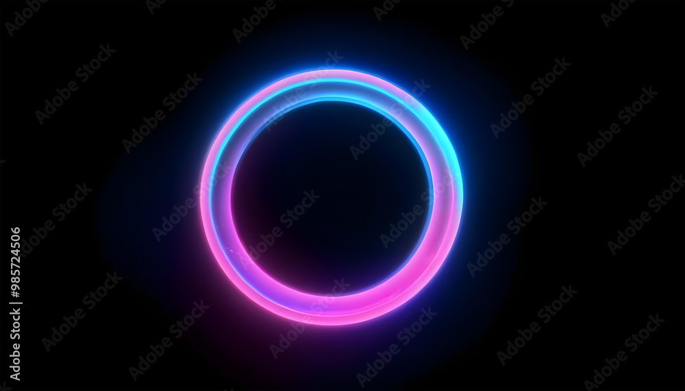 glowing electric green hologram circles light background glowing electric green hologram circles light background