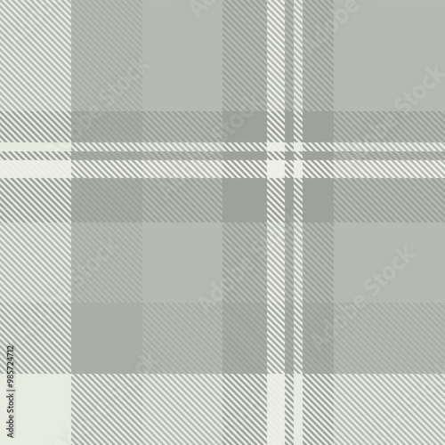 Gray tartan plaid fabric seamless pattern of check background tartan with a textile fabric plaid texture. Tartan Scotland seamless plaid pattern vector. Retro background fabric.