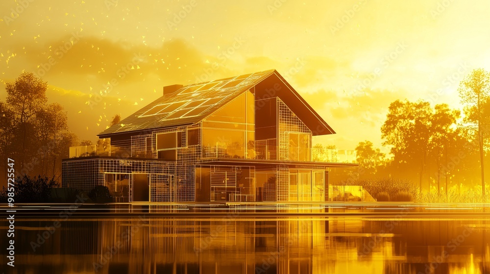 Contemporary Eco-Friendly Home Design at Sunset Contemporary Eco-Friendly Home Design at Sunset