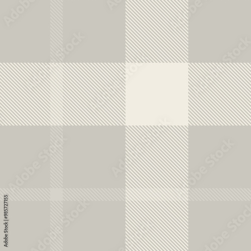 Gray tartan plaid fabric seamless pattern of check background tartan with a textile fabric plaid texture. Tartan Scotland seamless plaid pattern vector. Retro background fabric.