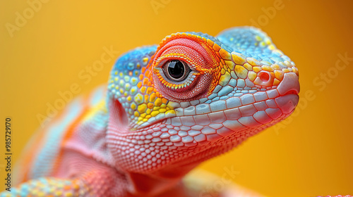 Colorful Lizard Portrait