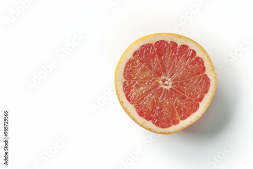 A fresh grapefruit isolated on white