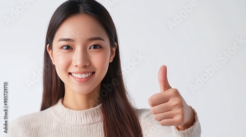 Empowerment Pose - A Confident Asian Woman