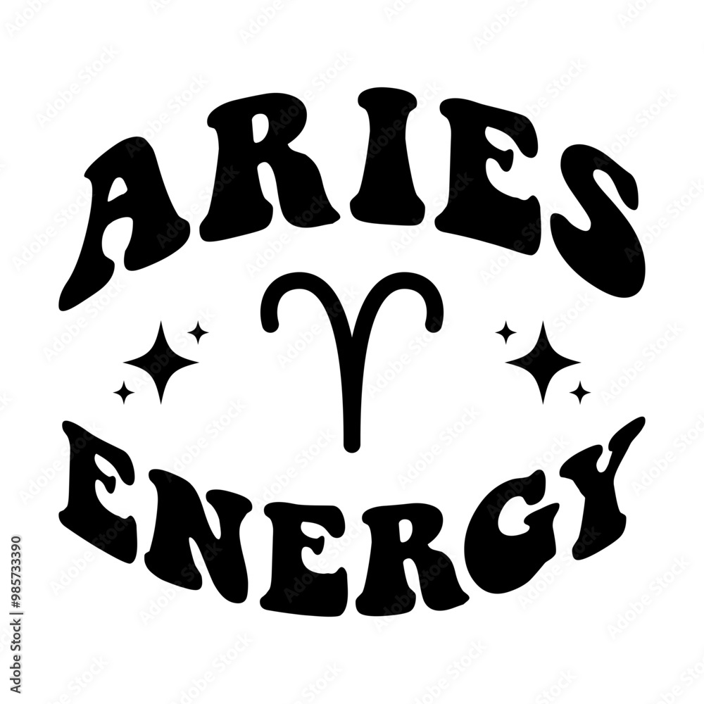 Aries energy zodiac horoscope sign svg cut file. Isolated vector illustration. Aries energy zodiac horoscope sign svg cut file. Isolated vector illustration.