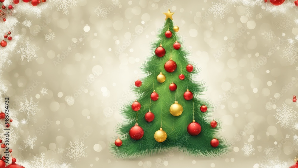 christmas tree and decorations christmas tree and decorations
