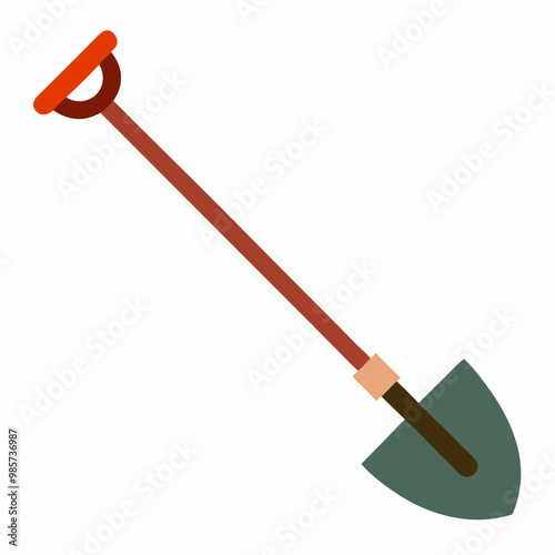 Cultivator Hoe Vector Illustration for Soil Loosening - SVG, Cricut Cut Files & Clipart for Gardening Designs