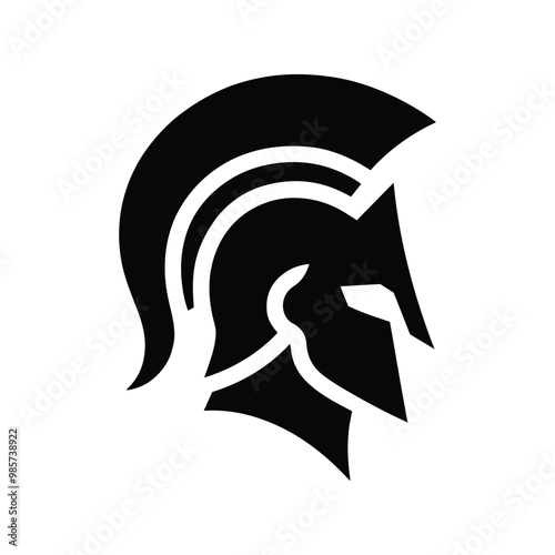 Warborn Commander Soldier Head Vector Silhouette 