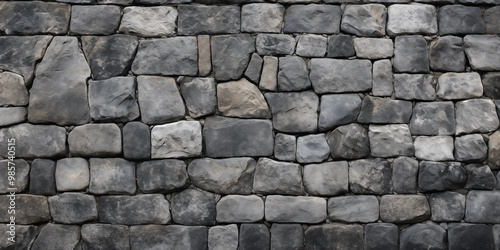 Gray Stone Wall Texture Rough Rustic Natural Background