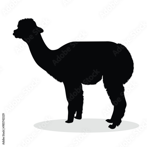 Alpaca Silhouette, cute Alpaca Vector Silhouette, Cute Alpaca cartoon Silhouette, Alpaca vector Silhouette, Alpaca icon Silhouette, Alpaca vector																									