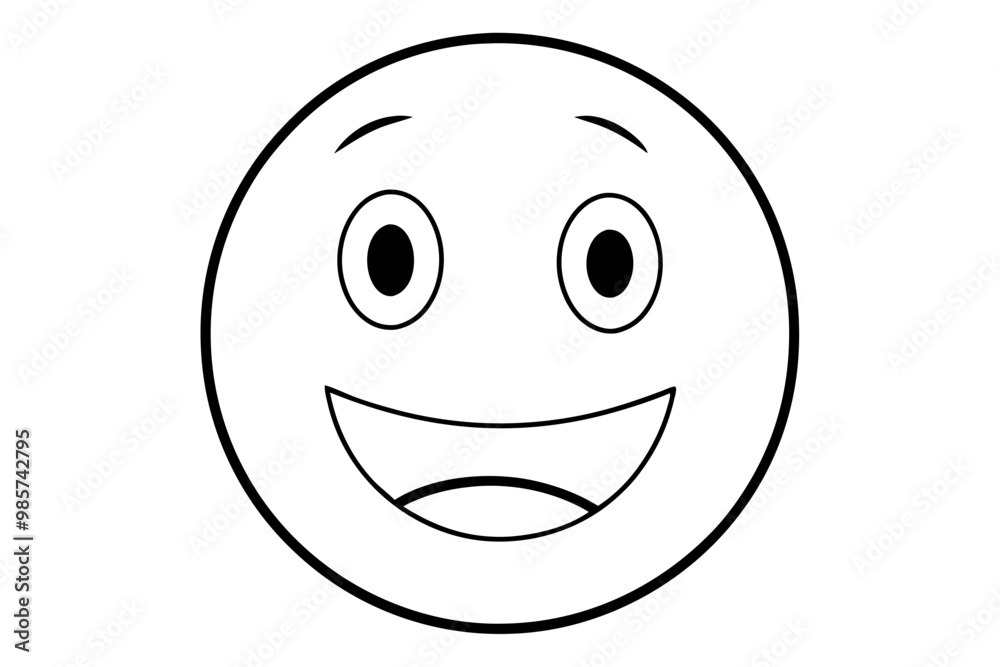 Fototapeta premium emogide feliz silhouette vector