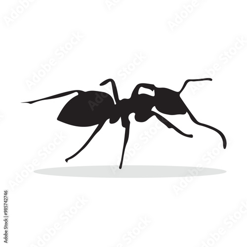 Ant Silhouette, cute Ant Vector Silhouette, Cute Ant cartoon Silhouette, Ant vector Silhouette, Ant icon Silhouette, Ant vector																									