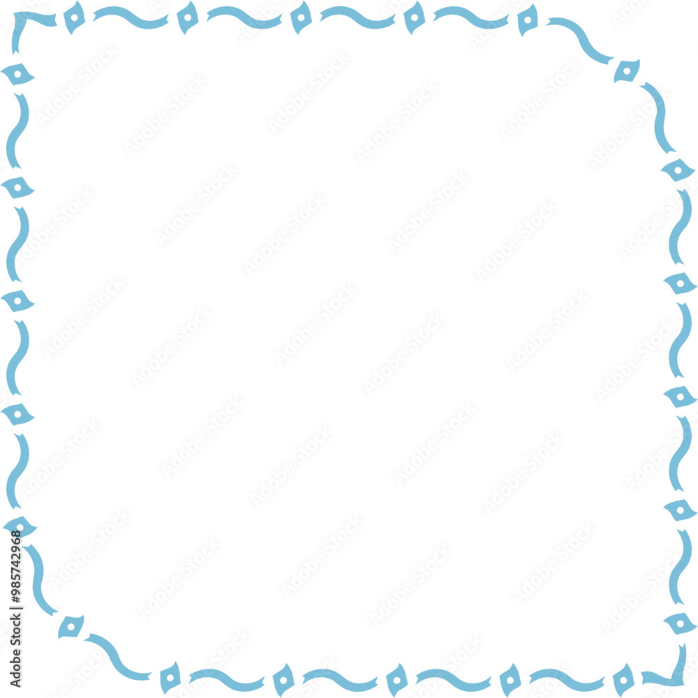Aesthetic Abstract Wavy Pattern Decorative Geometric Shape Frame Aesthetic Abstract Wavy Pattern Decorative Geometric Shape Frame