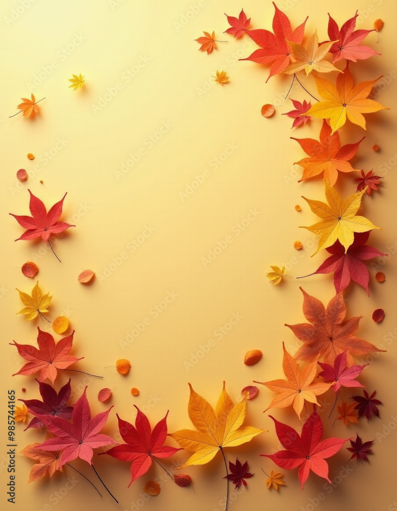 autumn leaves frame autumn leaves frame