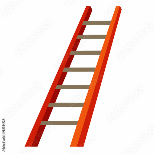 Versatile Ladder Vector Design for High Reaching - Ideal for Gutters & More, SVG Files, Cricut, Clipart