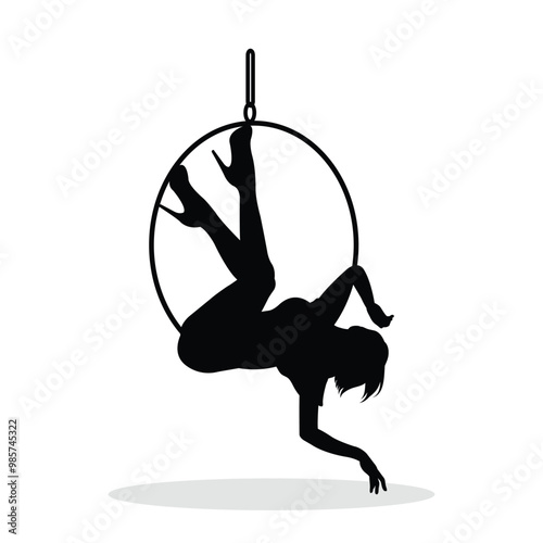 Aerial Hoop Silhouette, cute Aerial Hoop Vector Silhouette, Cute Aerial Hoop cartoon Silhouette, Aerial Hoop vector Silhouette, Aerial Hoop icon Silhouette, Aerial Hoop vector																									