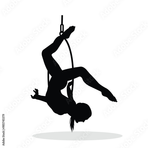 Aerial Hoop Silhouette, cute Aerial Hoop Vector Silhouette, Cute Aerial Hoop cartoon Silhouette, Aerial Hoop vector Silhouette, Aerial Hoop icon Silhouette, Aerial Hoop vector																									