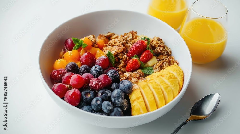 bowl of cereal with fruits bowl of cereal with fruits