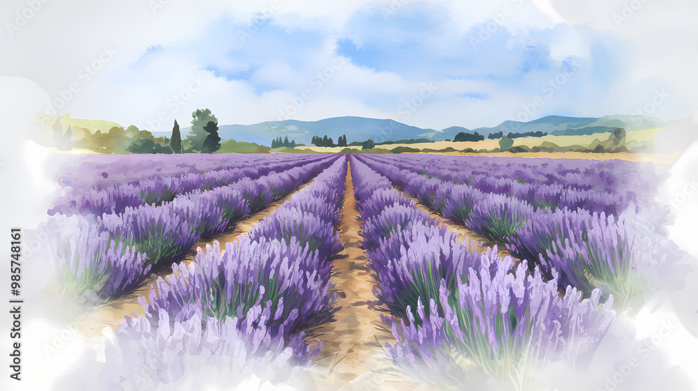Fototapeta premium lavender field in region