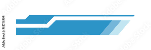 Futuristic lower third interface illustration. Video overlay element.