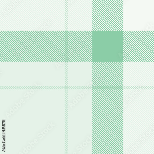 Green tartan plaid fabric seamless pattern of check background tartan with a textile fabric plaid texture. Tartan Scotland seamless plaid pattern vector. Retro background fabric.