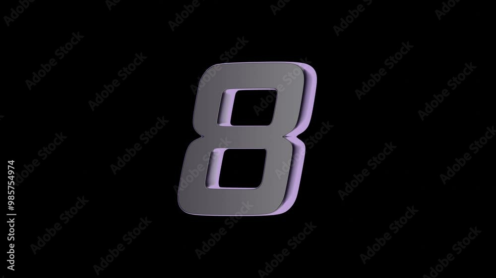 10 to 1 countdown 3d animation HD 4k, purple number 10 to 1 countdown 3d animation HD 4k, purple number