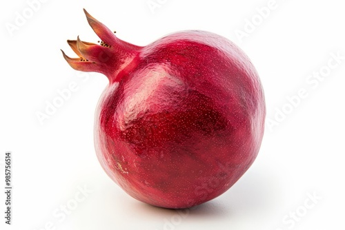 A fresh pomegranate isolated on white