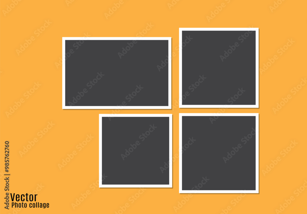 photo frame mockup Empty photo frame mock up with shadow photo frame mockup Empty photo frame mock up with shadow