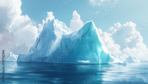 Wallpaper Mural Majestic Frozen Landscape of Towering Icebergs and Glaciers in the Polar Seas Torontodigital.ca