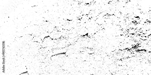 Overlay black and white dust grunge seamless texture. Dirt messy splash particle scratch grain pattern texture on white and black background. 