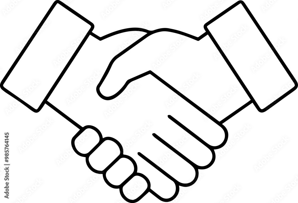 handshake icon silhouette vector illustration handshake icon silhouette vector illustration