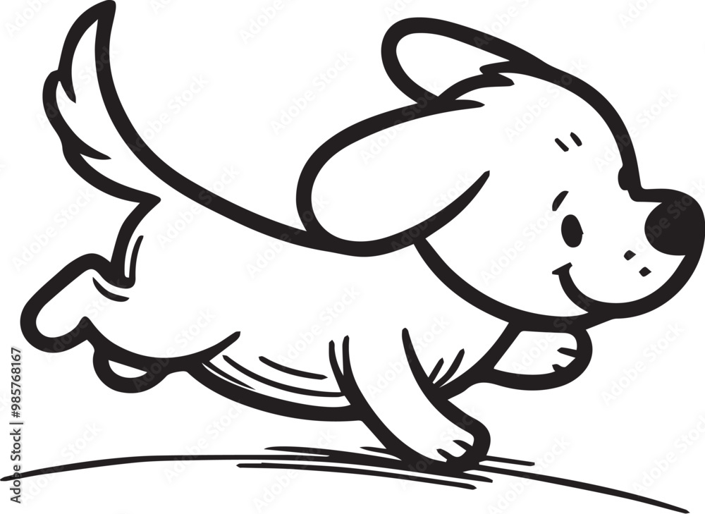 Obraz premium vector coloring page outline of cute cat