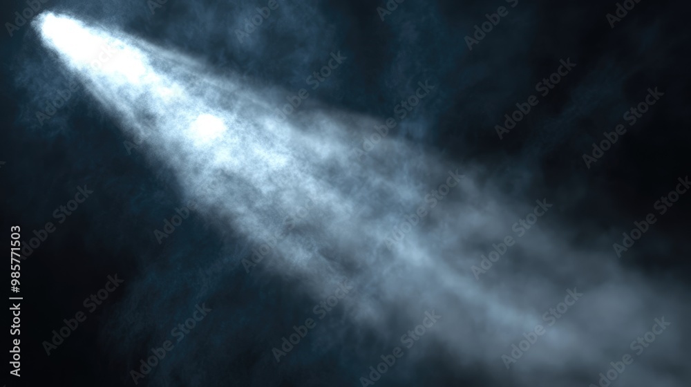 Fototapeta premium Beam of Light Through Smoke Texture