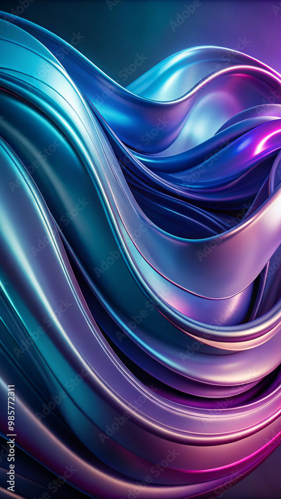 Fototapeta premium abstract blue backgroundwave, design, wallpaper, texture, light, waves, blue, backdrop, illustration, motion, silk, soft, flowing, line, flow, color, pattern, art, artistic, satin, curve, smooth, abst