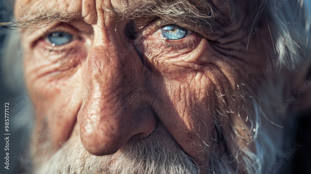 Close-up Portrait of an Elderly Man Close-up Portrait of an Elderly Man