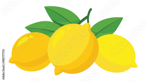 Lemons simple vector illustration