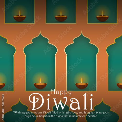 Happy Diwali post featuring wishes, suitable for social media: 