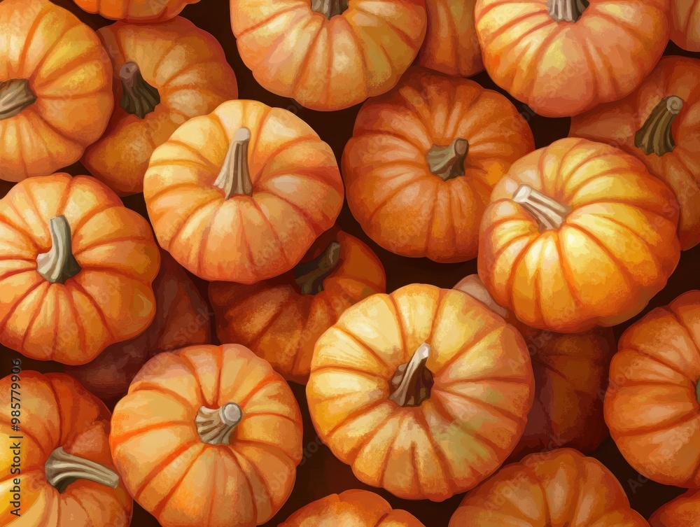 Autumn pumpkins background Autumn pumpkins background