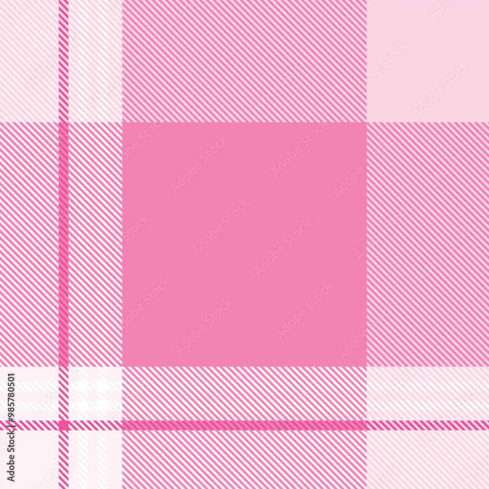 Pink tartan plaid fabric seamless pattern of check background tartan with a textile fabric plaid texture. Tartan Scotland seamless plaid pattern vector. Retro background fabric. Pink tartan plaid fabric seamless pattern of check background tartan with a textile fabric plaid texture. Tartan Scotland seamless plaid pattern vector. Retro background fabric.