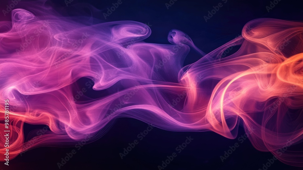 Aromatic Smoke Abstract Background