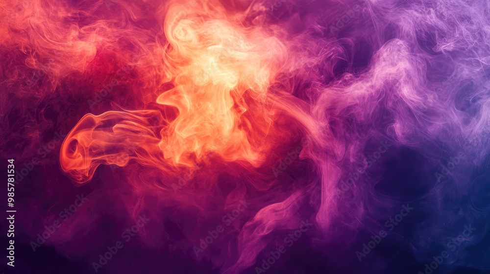 Fototapeta premium Aromatic Smoke Abstract Background