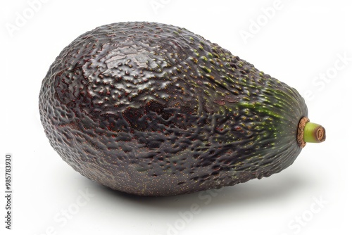 A fresh avocado isolated on white