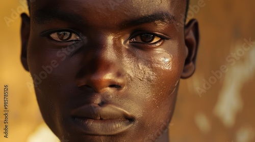 Close-up Portrait of a Young Man